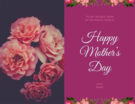 smart creative mothers day cards|mother's day card template free.